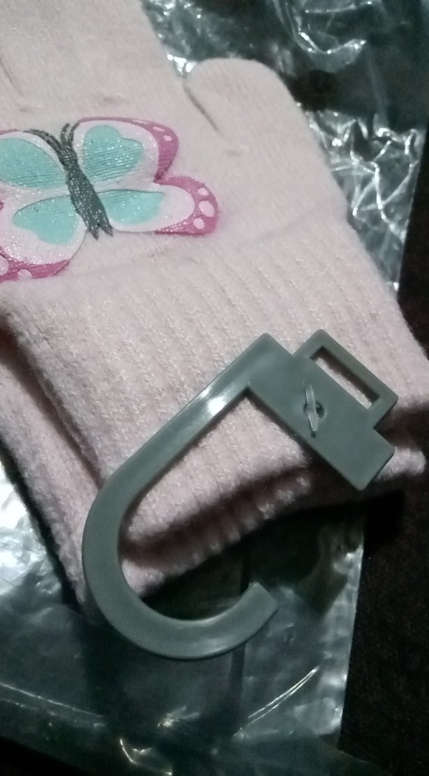 Kız Çocuk Pembe Kelebek Desenli Eldiven 6 Yaş - Görsel 5