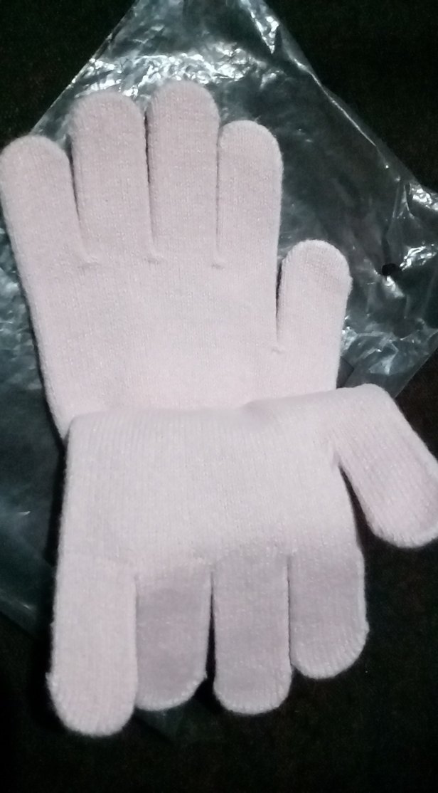 Kız Çocuk Pembe Kelebek Desenli Eldiven 6 Yaş - Görsel 4