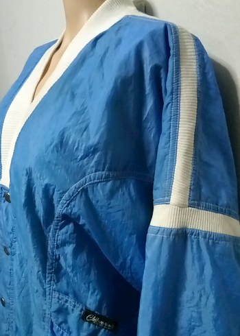 VİNTAGE BOMBER CEKET L XL BEDEN - Görsel 5