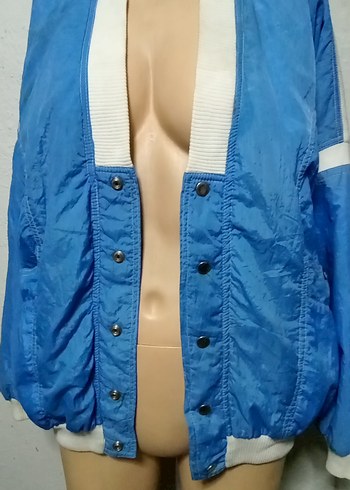 VİNTAGE BOMBER CEKET L XL BEDEN - Görsel 12