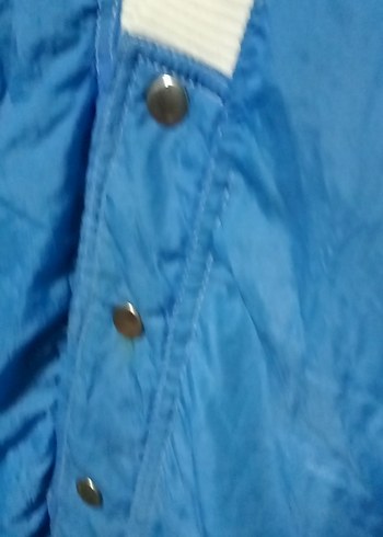 VİNTAGE BOMBER CEKET L XL BEDEN - Görsel 7