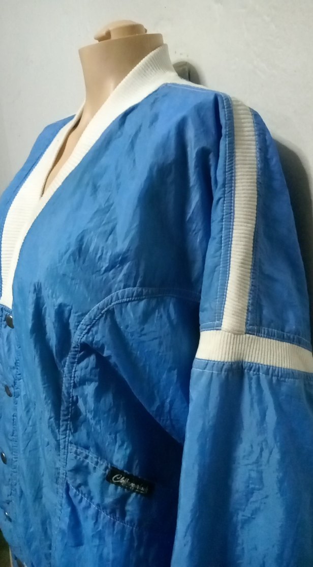 VİNTAGE BOMBER CEKET L XL BEDEN - Görsel 5