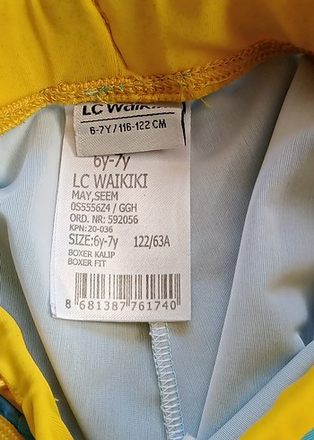 Çocuklar için renkli baskılı mayo ve şort 6 7 yaş - Görsel 12
