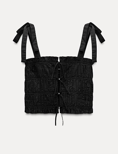 Zara Zara Fiyonk Detaylı Taşlı Üst