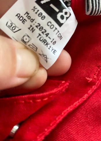 s Beden kırmızı Renk Kırmızı Pamuk Pantolon erkek çocuk