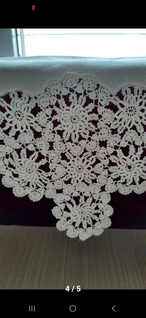 beyaz dantel örtü - Görsel 3