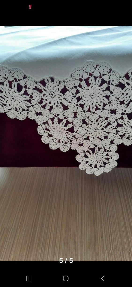 beyaz dantel örtü - Görsel 2