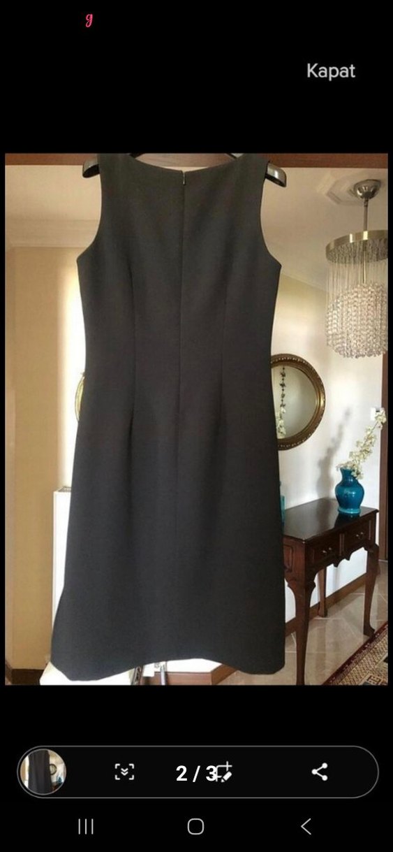 Siyah krep kumastan - Görsel 3