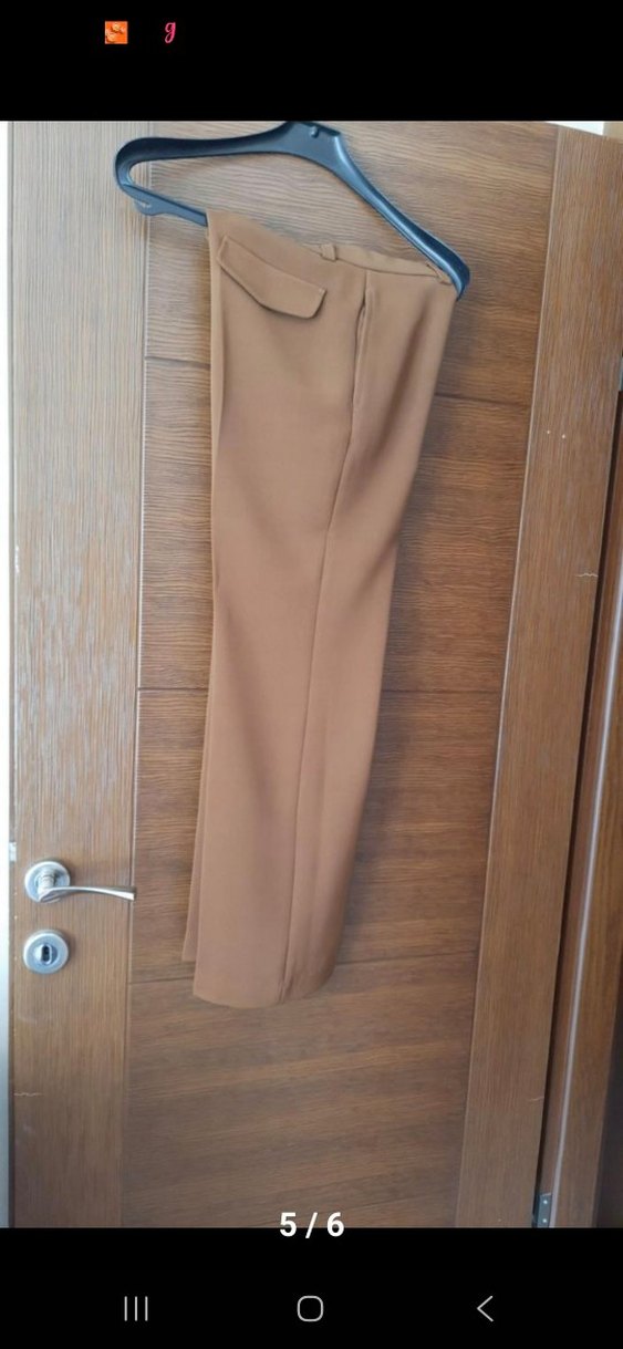 kahve bayan pantolon - Görsel 3