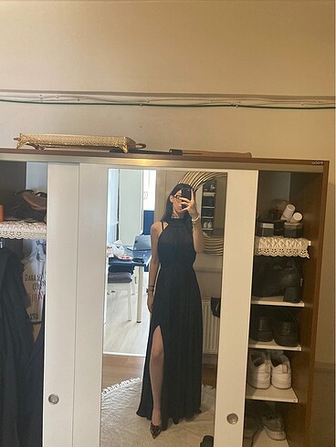 xs Beden Halter Yaka Elbise