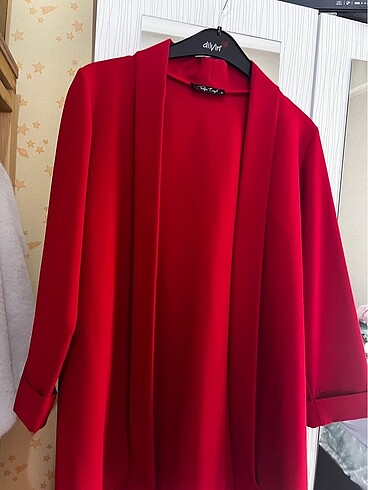 42 Beden kırmızı Renk Blazer ceket