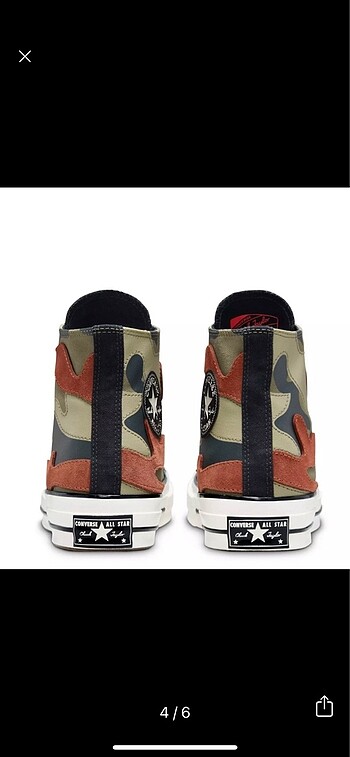 41 Beden Converse kamuflaj ayakkabı