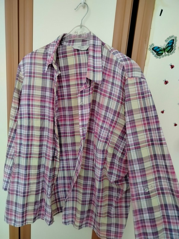 Çok Renkli Uzun Kollu Gömlek - Görsel 2