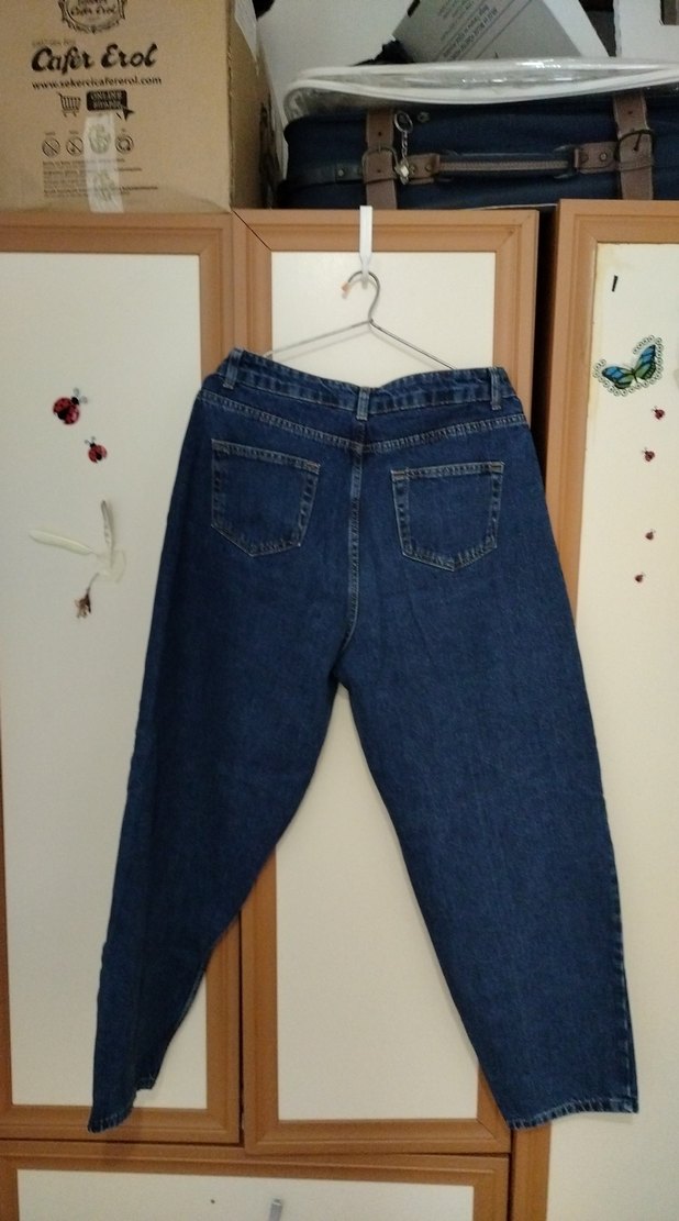 Mavi Rahat Kesim Kadın Denim Pantolon - Görsel 2