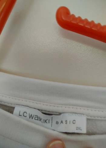 Beyaz Kadın Oversize Sweatshirt - Görsel 2