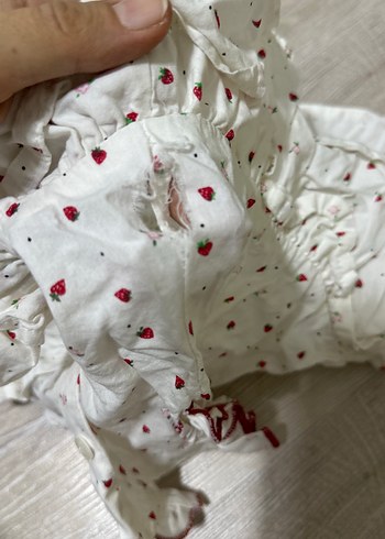 Nakışlı Beyaz Kız Çocuk Bohem Elbise - Görsel 4