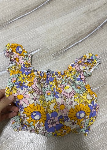 Çiçek Desenli Bebek Kız bluz - Görsel 4