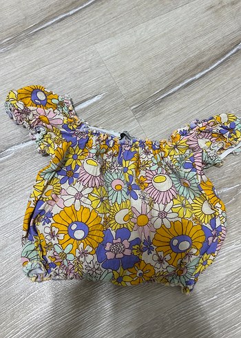 Çiçek Desenli Bebek Kız bluz - Görsel 3
