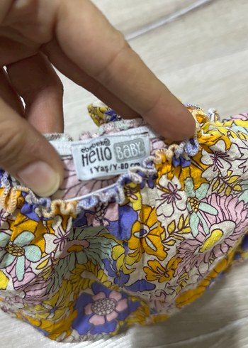 Çiçek Desenli Bebek Kız bluz - Görsel 2