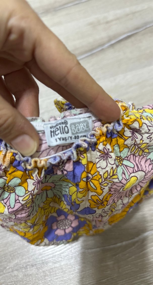 Çiçek Desenli Bebek Kız bluz - Görsel 2