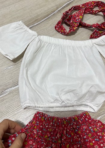 Kız Bebek Fırfırlı Nakışlı 3'lü Takım - Görsel 3