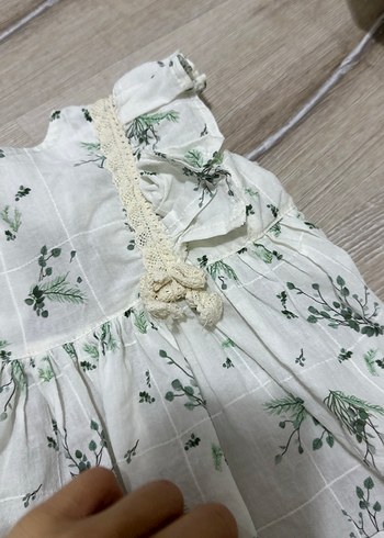 Kız Çocuk Fırfırlı Bohem Pamuk Elbise - Görsel 3