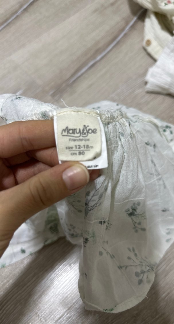 Kız Çocuk Fırfırlı Bohem Pamuk Elbise - Görsel 4