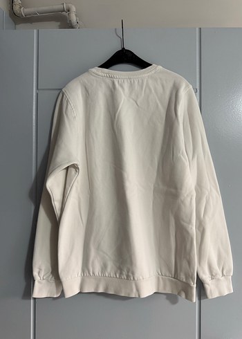 Diğer Kadın Beyaz Basic Sweatshirt