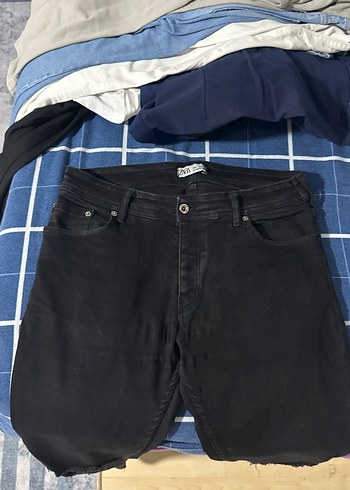 Erkek Siyah Regular Fit Denim Jean