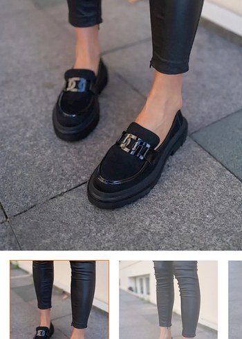 Sokak Stili Tokalı Kadın Loafer 1 kez kullanıldı