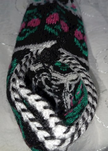 Kız Çocuk Çok Renkli Örgü Sıcak Terlik - Görsel 2