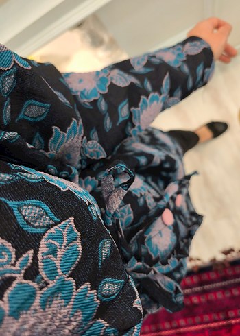 Uzun Kollu, Yüksek Yakalı Bohem Kadın Kimono