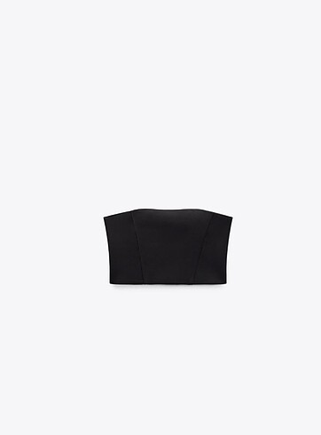 zara saten crop top