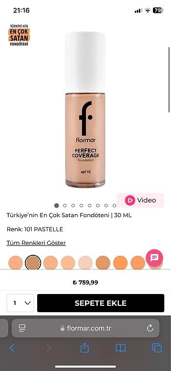 Flormar Flormar perfect coverage