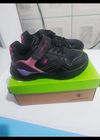 Lumberjack Siyah Mor kız çocuk Spor Ayakkabı - Görsel 2