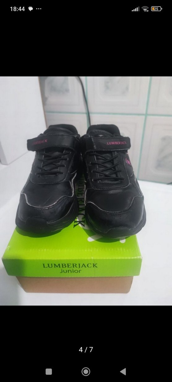 Lumberjack Siyah Mor kız çocuk Spor Ayakkabı - Görsel 4