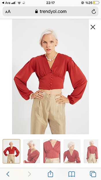Trendyol Milla Crop Bluz