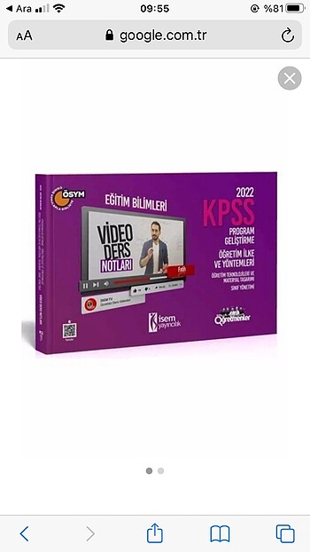 ÖYT PG Fatih Genç video ders notu
