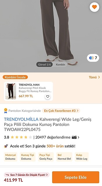Trendyolmilla pantolon - Görsel 7