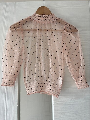 Koton crop tül bluz