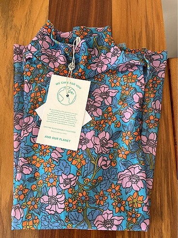 Çiçek desenli tül bluz - Görsel 2