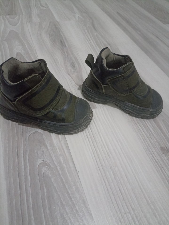 Kemerli Erkek Çocuk Asker Yeşili Kauçuk Bot - Görsel 2