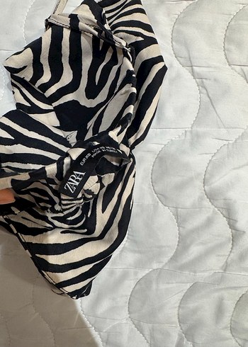 Zebra Desenli İnce Askılı Kadın Bustiyer - Görsel 3