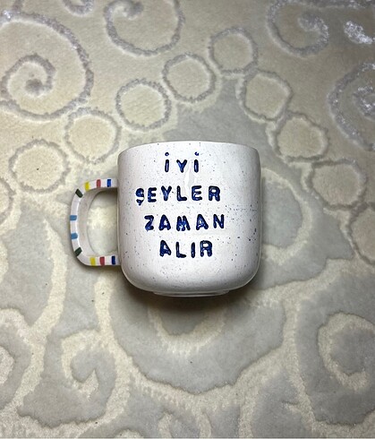 İyi Şeyler Zaman Alır - El Yapımı Pinterest Seramik Kupa
