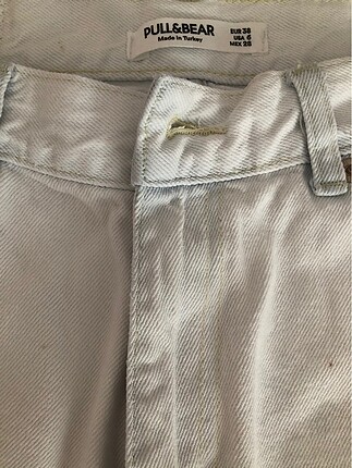 38 Beden Pull and bear beyaz 38 beden jean