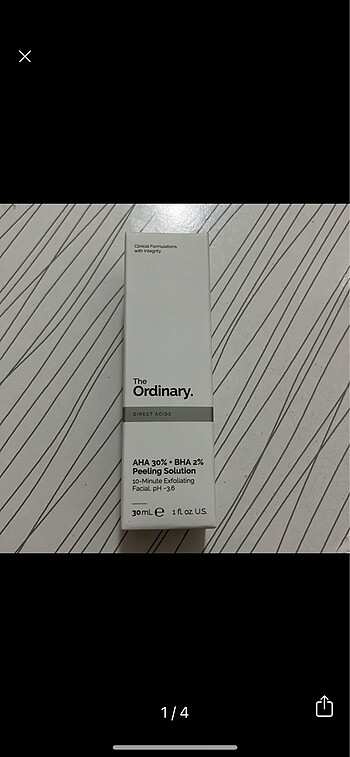 The ordinary aha bha kırmızı serum