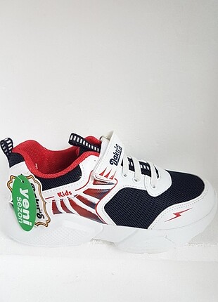 SPOR AYAKKABI MODELİ beyaz 33 gri 34
