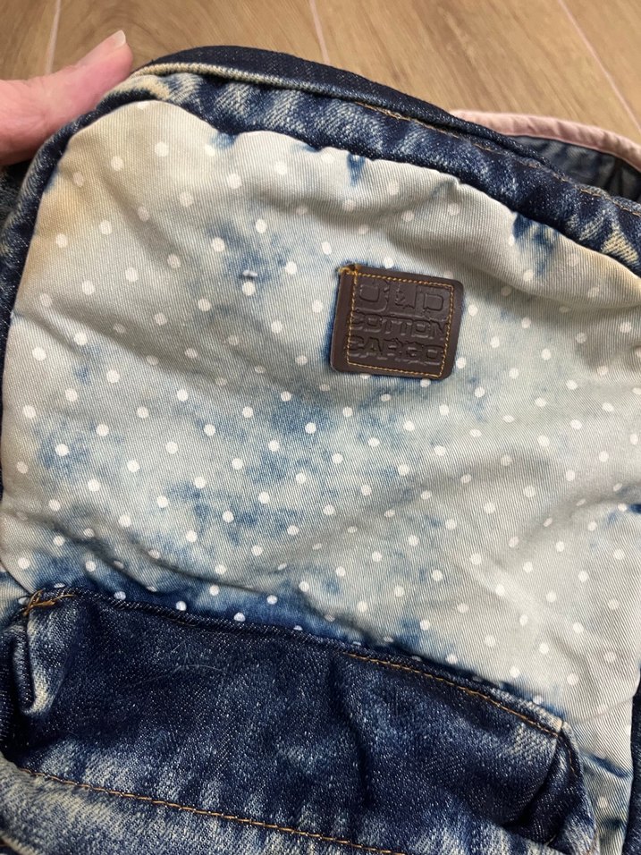 Old cotton kargo sırt çantası - Görsel 4