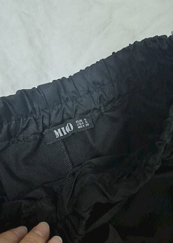 s Beden siyah Renk Siyah Rahat Kesim Mini Şort