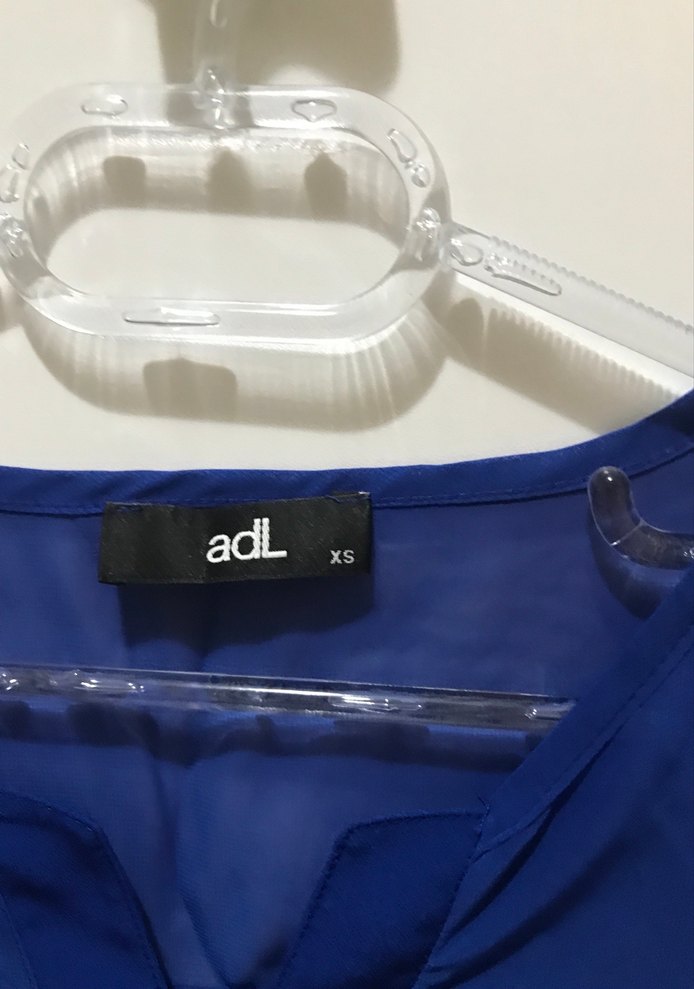 Kısa Kollu Lacivert Kadın Bluz - Görsel 2